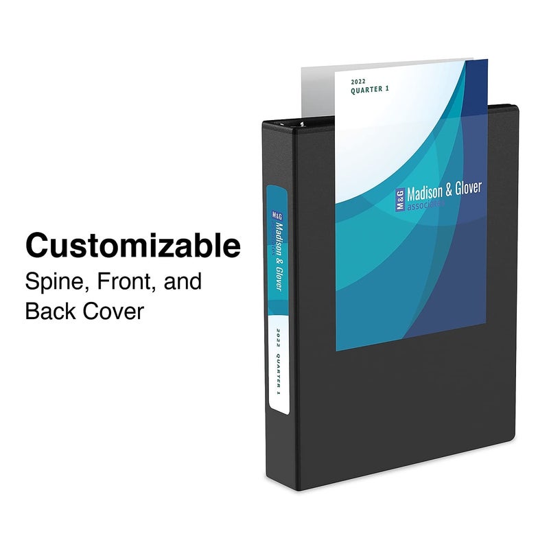 Staples 580917 1-Inch Standard 5-1/2-Inch X 8-1/2-Inch Mini View Binder with Round Rings Black - Image 3